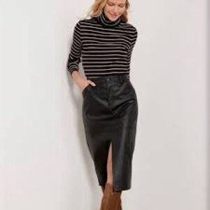 Sanctuary Triple Threat Faux Leather Skirt